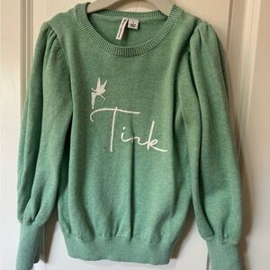 Janie and Jack Pastel Green Tinkerbell Sweater